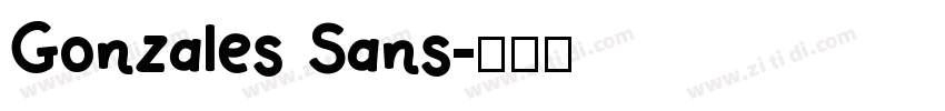 Gonzales Sans字体转换